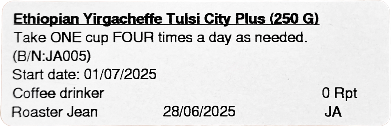 Yirgacheffe Tulisi