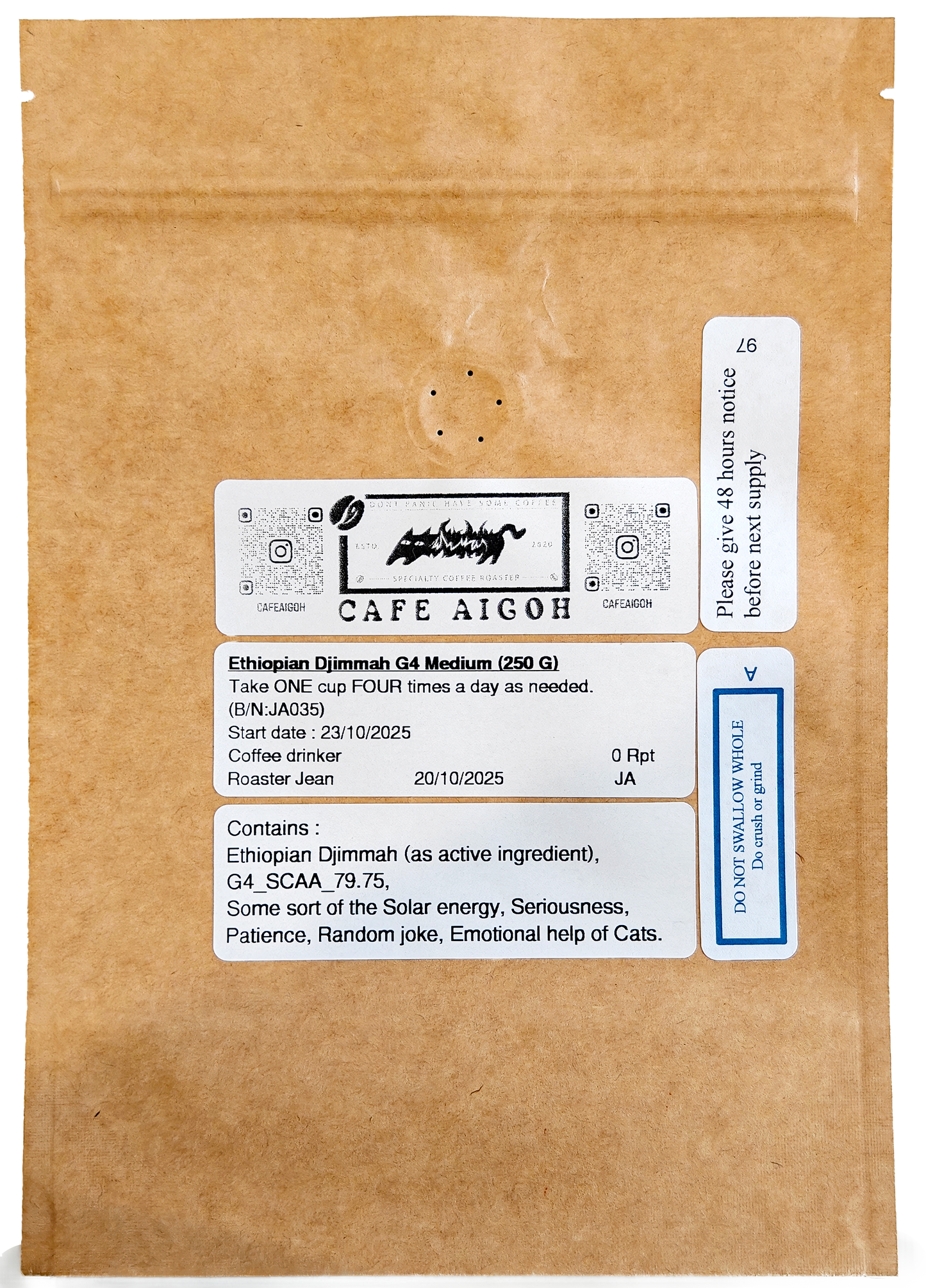 Ethiopian Djimmah G4 Natural